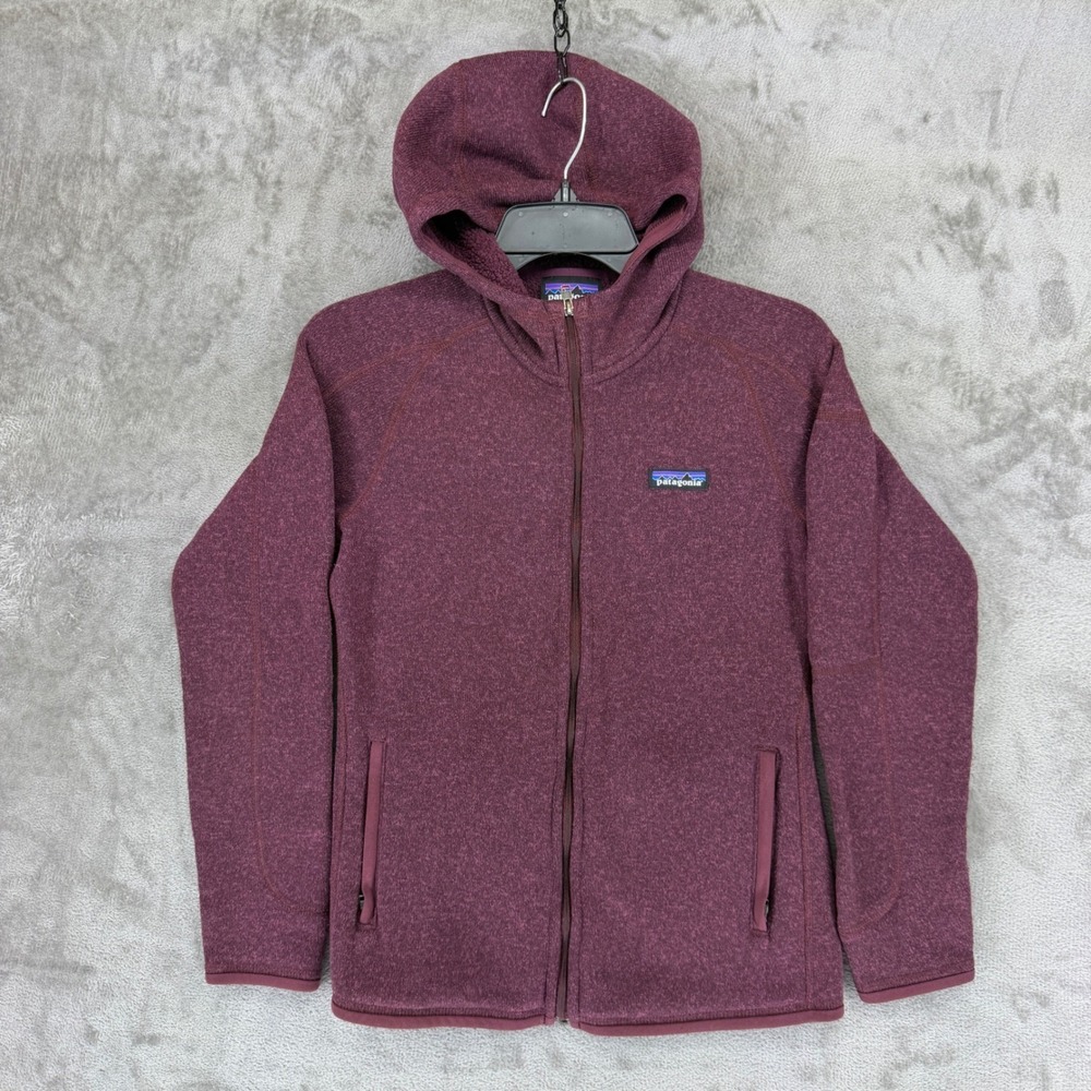 Patagonia Better Sweater Full Zip Hoody Womens Small Dark Currant Fleece 25538